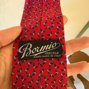Bormio Red Silk Tie